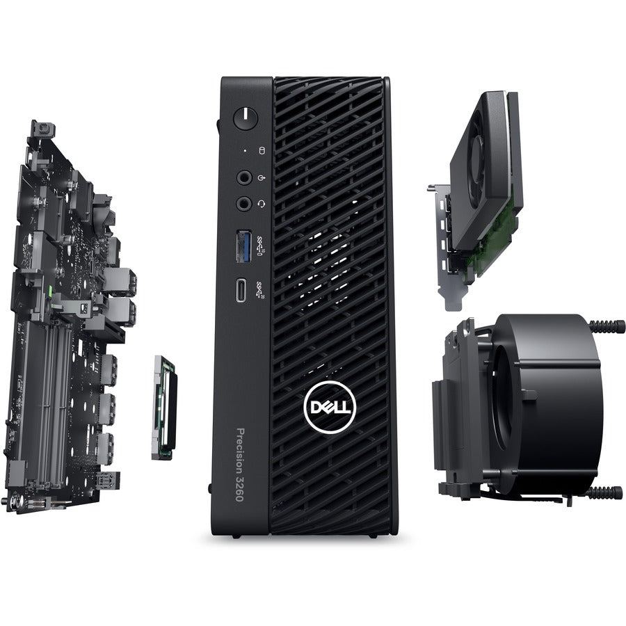 Dell Precision 3000 3260 Workstation - Intel Core i5 12th Gen i5-12500 - 16 GB - 512 GB SSD - Ultra Small - Black