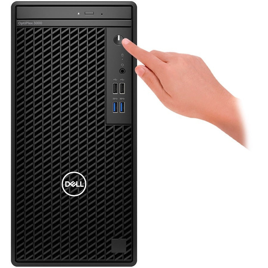 Dell OptiPlex 3000 Desktop Computer - Intel Core i5 12th Gen i5-12500 Hexa-core (6 Core) 3 GHz - 8 GB RAM DDR4 SDRAM - 256 GB M.2 PCI Express NVMe 3.0 x4 SSD - Tower - Black