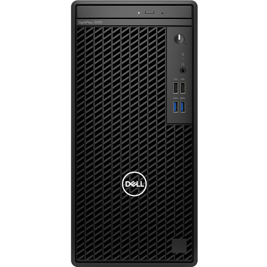 Dell OptiPlex 3000 Desktop Computer - Intel Core i5 12th Gen i5-12500 Hexa-core (6 Core) 3 GHz - 8 GB RAM DDR4 SDRAM - 256 GB M.2 PCI Express NVMe 3.0 x4 SSD - Tower - Black