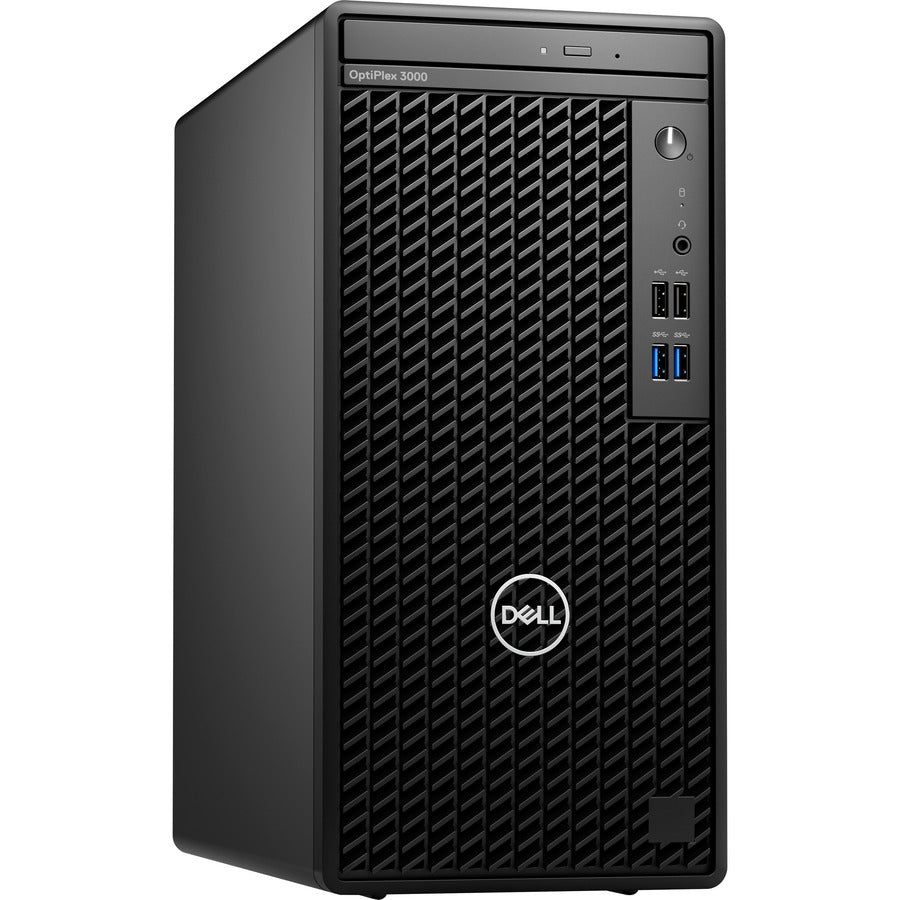 Dell OptiPlex 3000 Desktop Computer - Intel Core i5 12th Gen i5-12500 Hexa-core (6 Core) 3 GHz - 8 GB RAM DDR4 SDRAM - 256 GB M.2 PCI Express NVMe 3.0 x4 SSD - Tower - Black