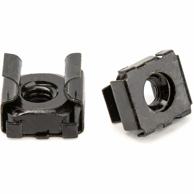 Rocstor Rack Cage Nuts - M5 Nuts - 100 Pack - Steel - Black