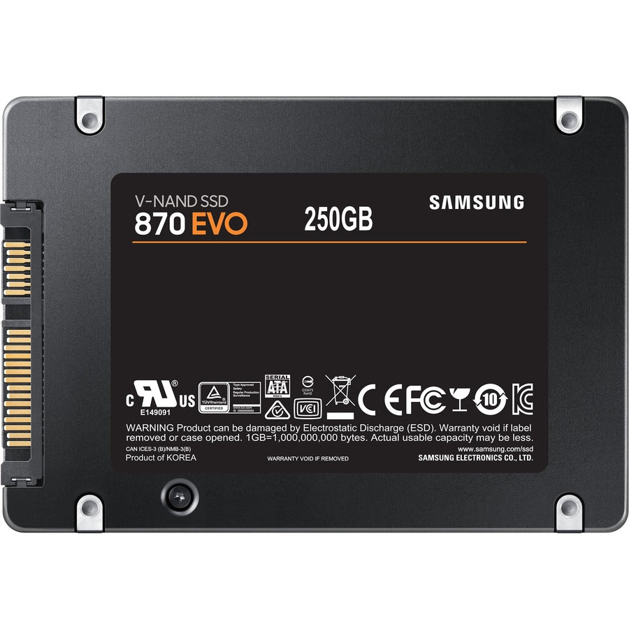 Samsung-IMSourcing 870 EVO MZ-77E250BW 250 GB Solid State Drive - 2.5