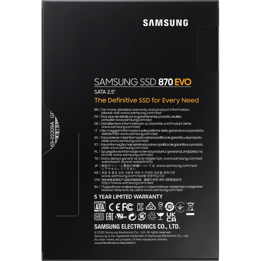 Samsung-IMSourcing 870 EVO MZ-77E250BW 250 GB Solid State Drive - 2.5