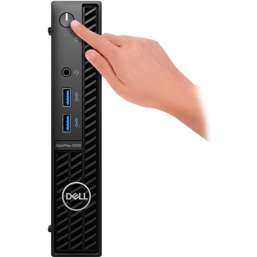 Dell-IMSourcing OptiPlex 3000 Desktop Computer - Intel Core i5 12th Gen i5-12500T - 16 GB - 256 GB SSD - Micro PC - Black