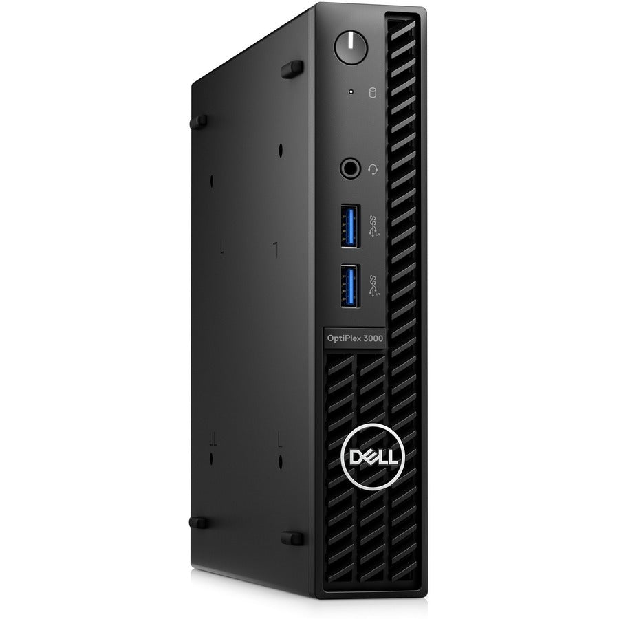 Dell-IMSourcing OptiPlex 3000 Desktop Computer - Intel Core i5 12th Gen i5-12500T - 16 GB - 256 GB SSD - Micro PC - Black