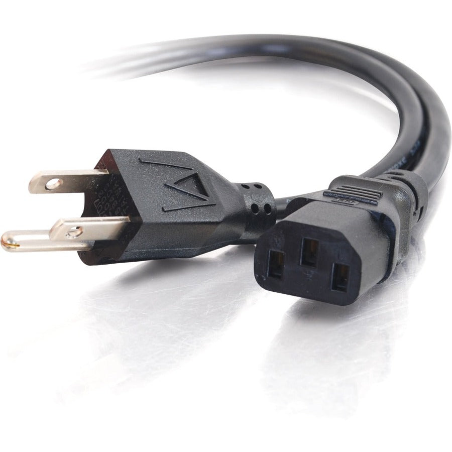 C2G 10ft Power Cord - 18 AWG - NEMA 5-15P to IEC320C13 - Computer Power