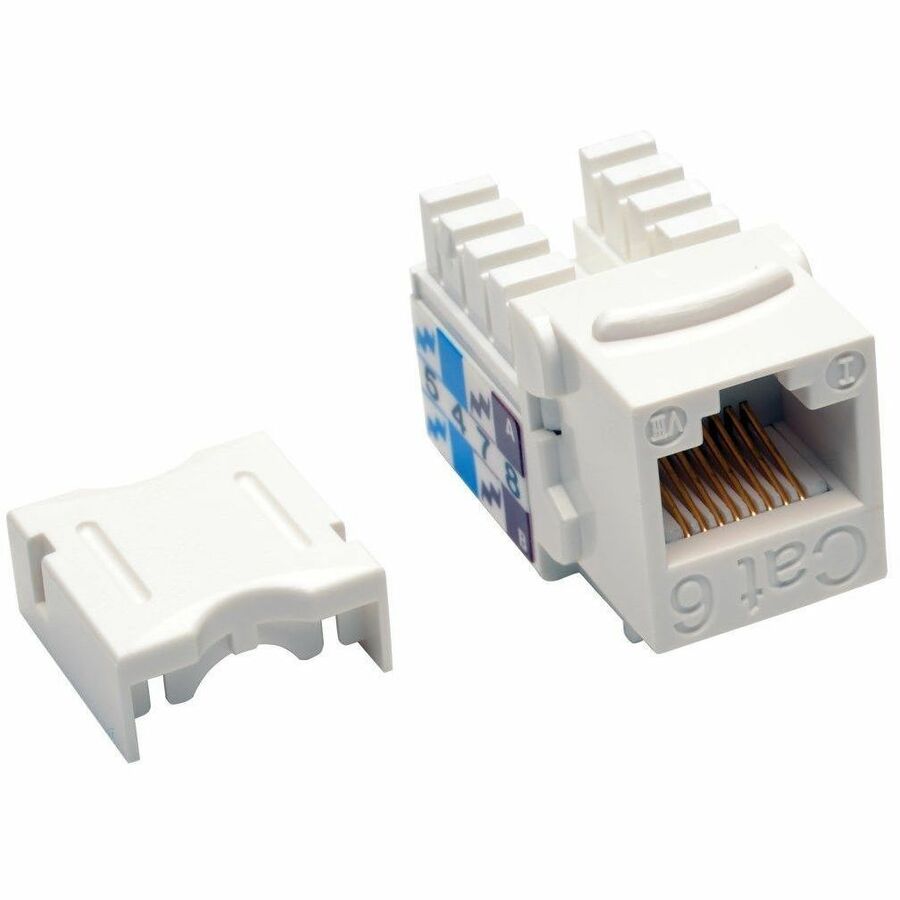 Eaton Tripp Lite Series Cat6/Cat5e 110 Style Punch Down Keystone Jack - White, TAA