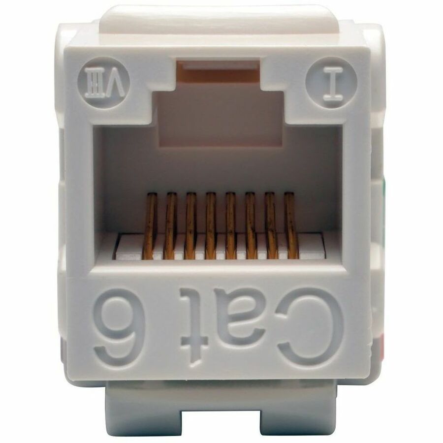 Eaton Tripp Lite Series Cat6/Cat5e 110 Style Punch Down Keystone Jack - White, TAA