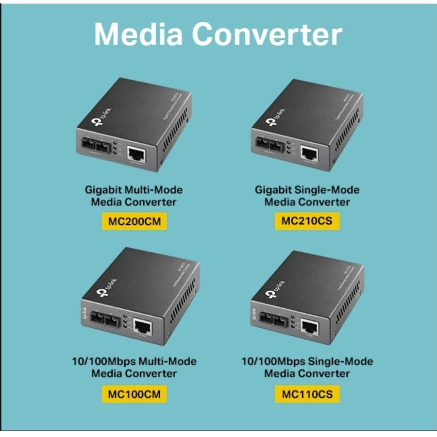 TP-LINK MC110CS - Fast Ethernet SFP to RJ45 Fiber Media Converter