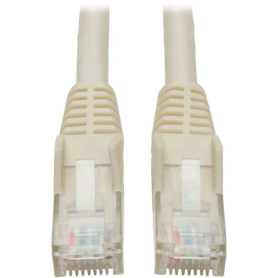 Eaton Tripp Lite Series Cat6 Gigabit Snagless Molded (UTP) Ethernet Cable (RJ45 M/M), PoE, White, 20 ft. (6.09 m)