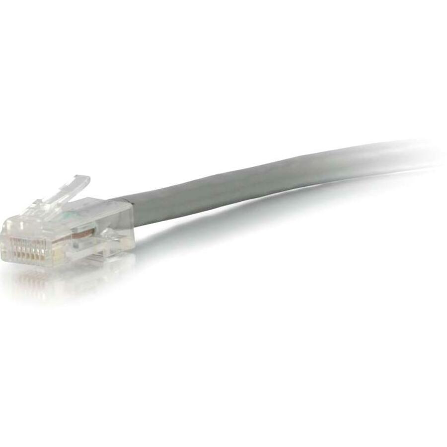 C2G 25ft Cat5e Non-Booted Unshielded (UTP) Ethernet Cable - Cat5e Network Patch Cable - PoE - Gray