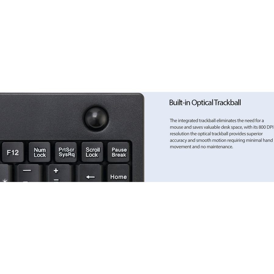 Adesso AKB-310UB Mini Trackball Keyboard