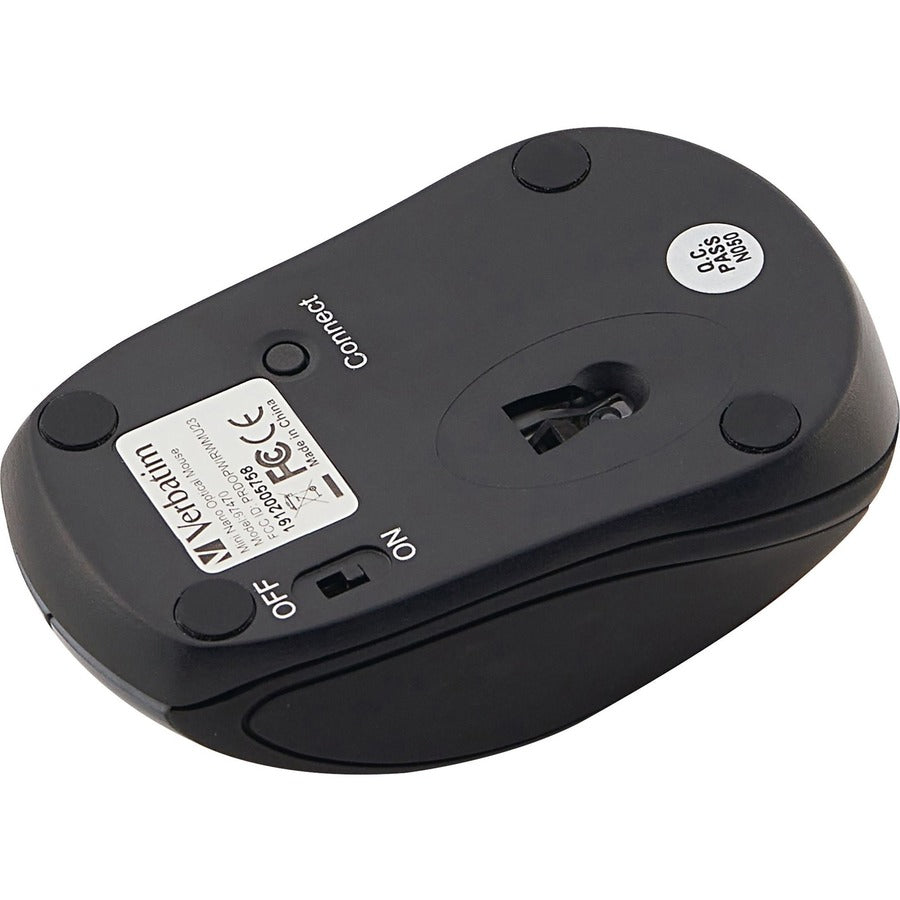 Verbatim Wireless Mini Travel Optical Mouse - Graphite