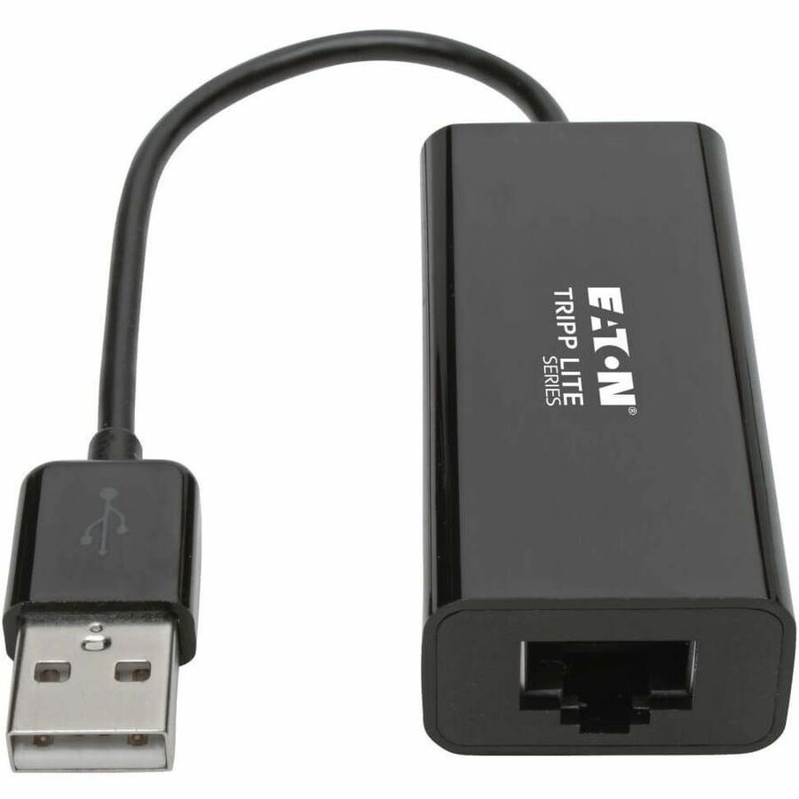 Eaton Tripp Lite Series USB 2.0 Ethernet NIC Adapter - 10/100 Mbps, RJ45, Black