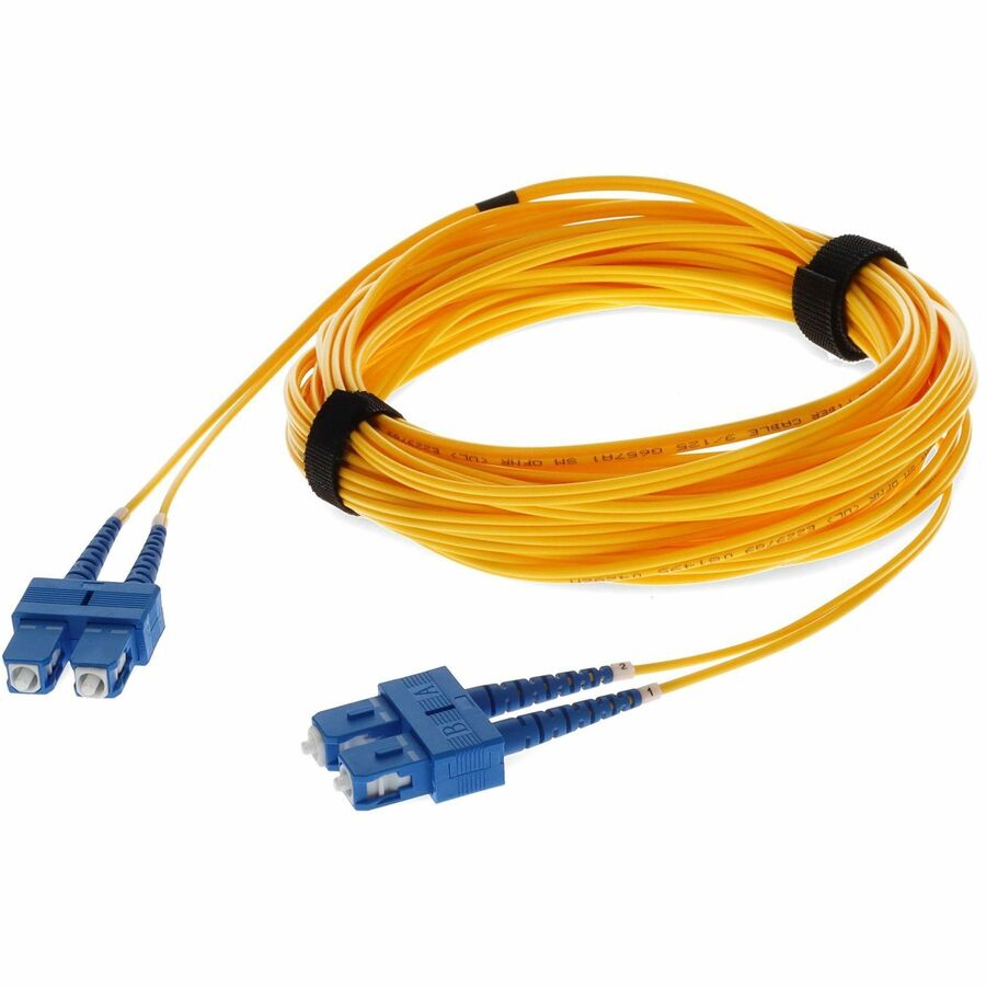 AddOn 1m SC (Male) to SC (Male) Yellow OS2 Duplex Fiber OFNR (Riser-Rated) Patch Cable