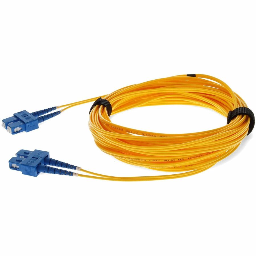 AddOn 1m SC (Male) to SC (Male) Yellow OS2 Duplex Fiber OFNR (Riser-Rated) Patch Cable