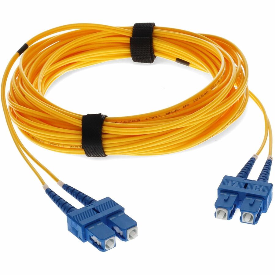 AddOn 1m SC (Male) to SC (Male) Yellow OS2 Duplex Fiber OFNR (Riser-Rated) Patch Cable