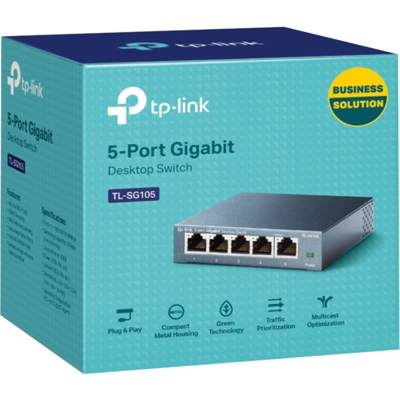 TP-LINK TL-SG105 - 5 Port Gigabit Unmanaged Ethernet Network Switch