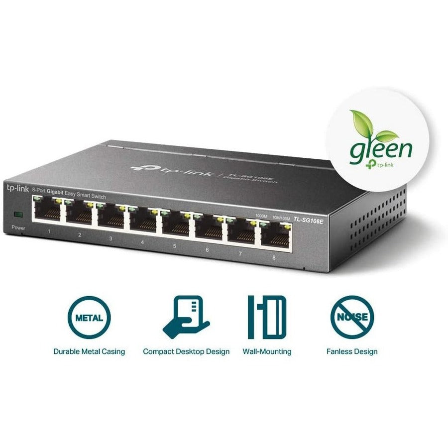 TP-LINK TL-SG108E - 8-Port Gigabit Easy Smart Switch