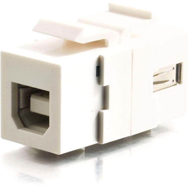 C2G Snap-In USB A/B Female Keystone Insert Module - White