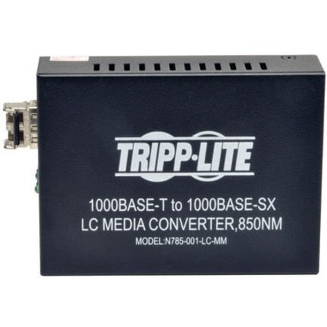 Tripp Lite by Eaton 10/100/1000 LC Multimode Fiber to Ethernet Media Converter, 550M, 850nm