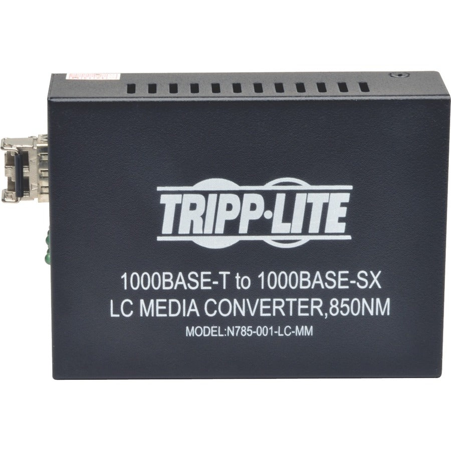 Tripp Lite by Eaton 10/100/1000 LC Multimode Fiber to Ethernet Media Converter, 550M, 850nm