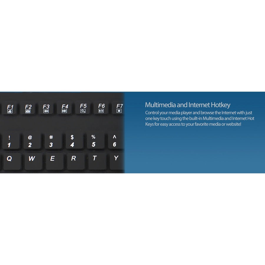 Adesso Antimicrobial Waterproof Touchpad Keyboard