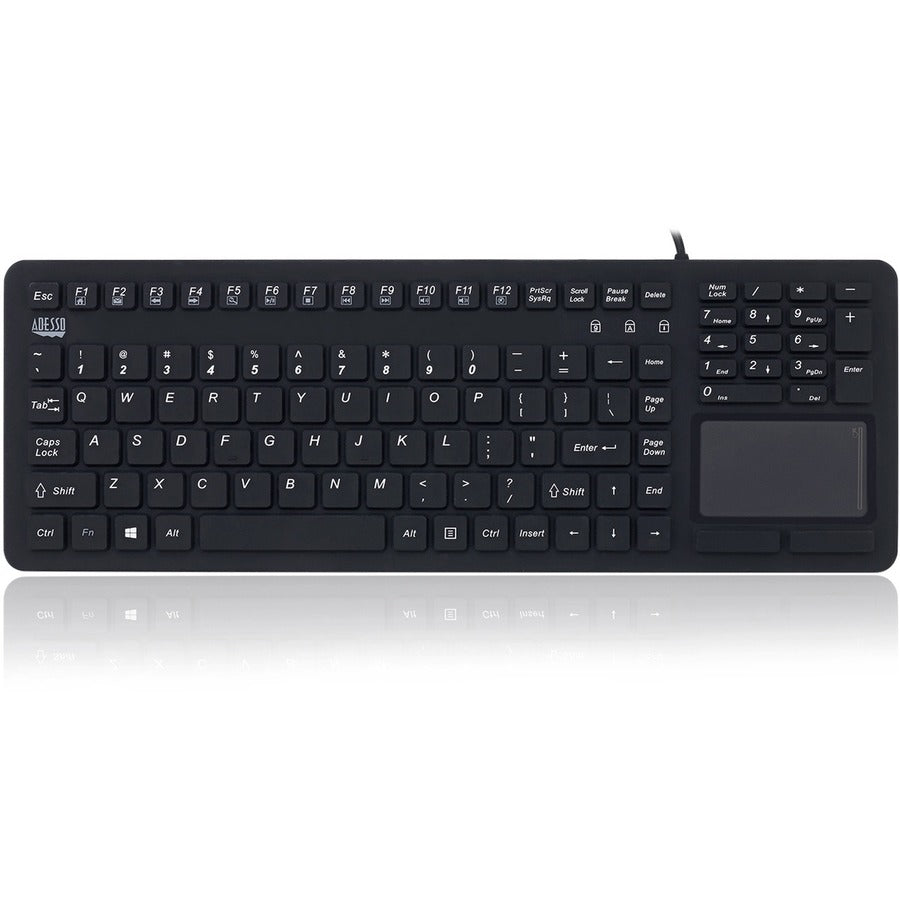 Adesso Antimicrobial Waterproof Touchpad Keyboard