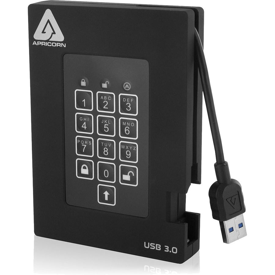 Apricorn Aegis Padlock Fortress 2 TB Portable Hard Drive - 2.5