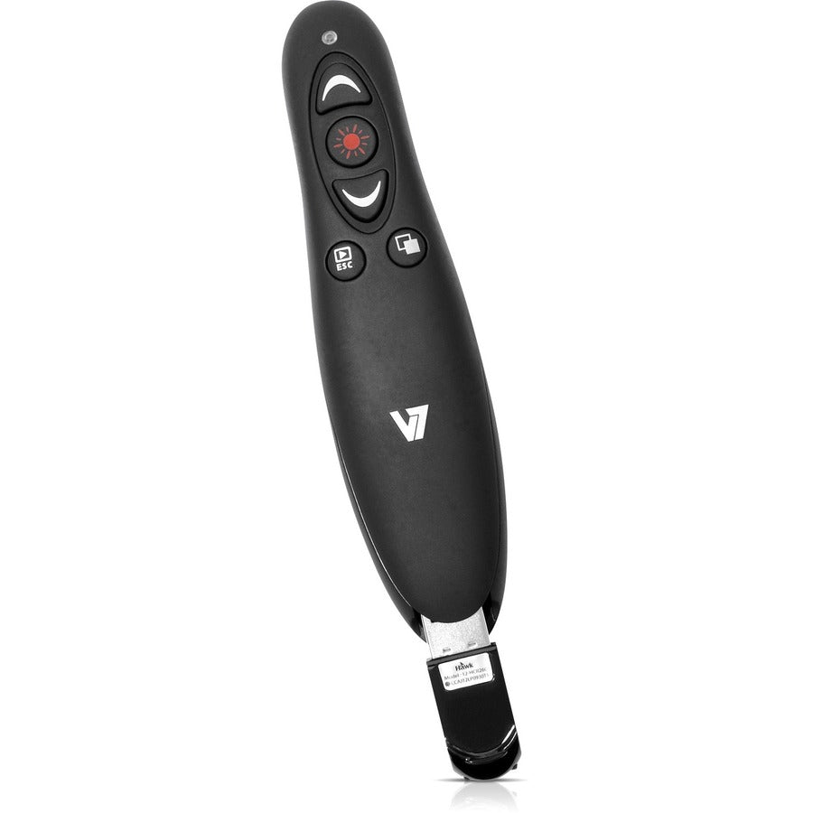 V7 Professional Wireless Presenter with Laser Pointer and microSD Card Reader