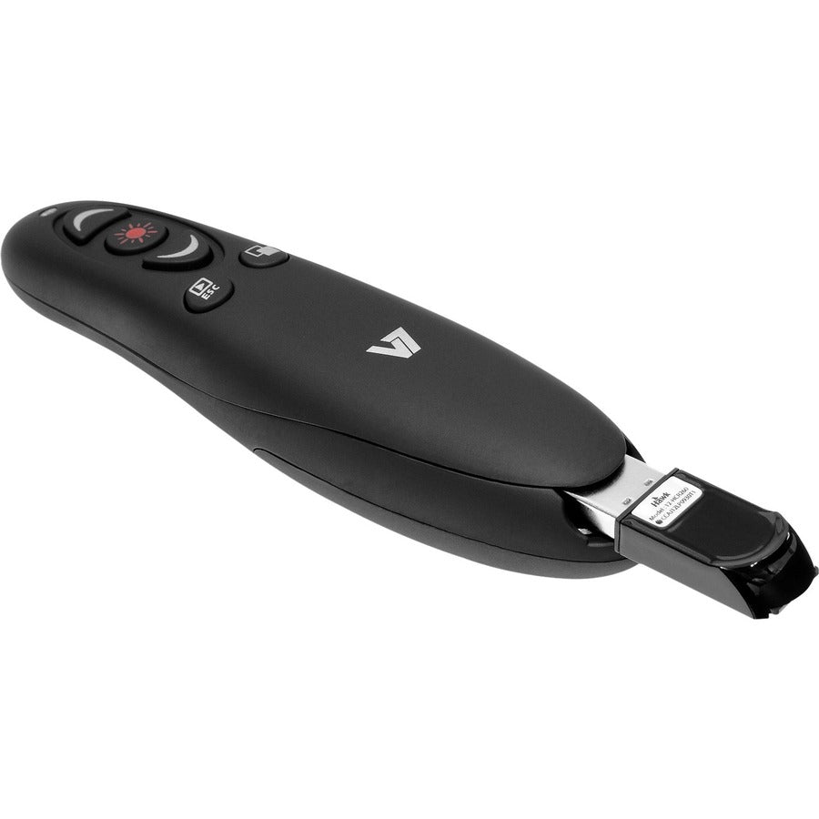 V7 Professional Wireless Presenter with Laser Pointer and microSD Card Reader