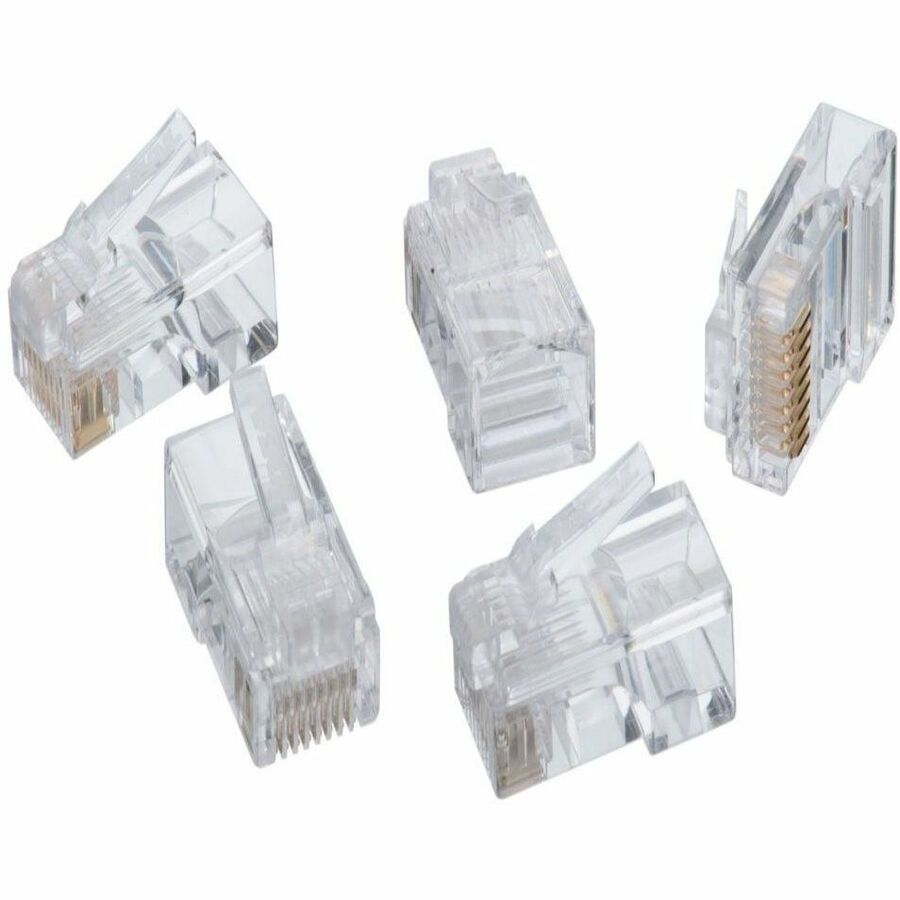 4XEM 100 Pack Cat6 RJ45 Modular Ethernet Plugs for Stranded or Solid CAT6 Cable