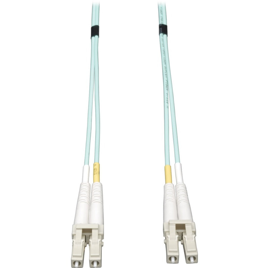 Eaton Tripp Lite Series 10Gb Duplex Multimode 50/125 OM3 LSZH Fiber Patch Cable (LC/LC) - Aqua, 0.5M (20-in.)