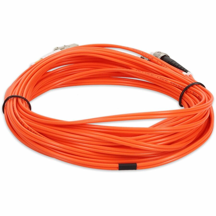 AddOn 2m LC (Male) to ST (Male) Orange OM1 Duplex Fiber OFNR (Riser-Rated) Patch Cable