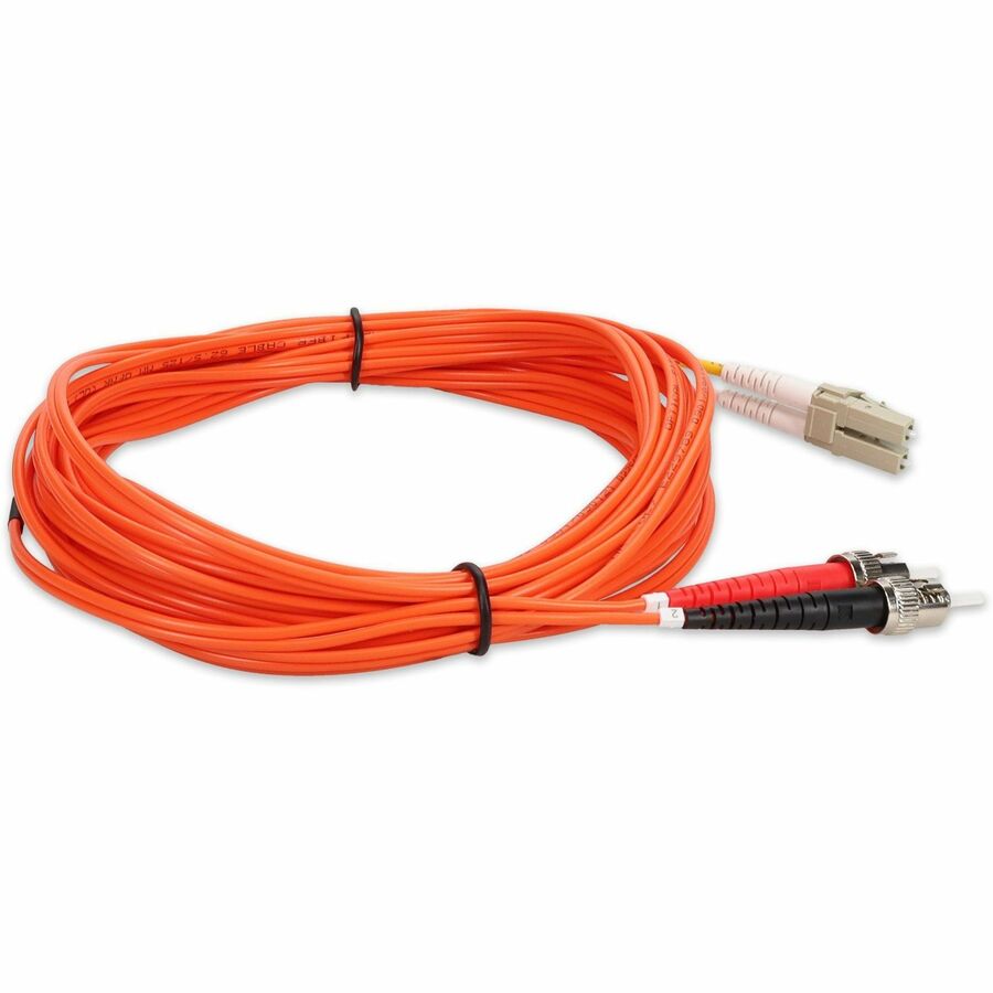 AddOn 2m LC (Male) to ST (Male) Orange OM1 Duplex Fiber OFNR (Riser-Rated) Patch Cable