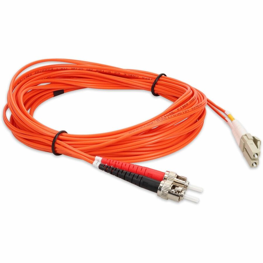 AddOn 2m LC (Male) to ST (Male) Orange OM1 Duplex Fiber OFNR (Riser-Rated) Patch Cable