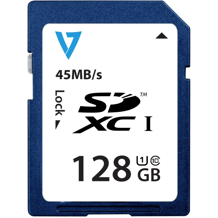 V7 VASDX128GUHS1R-2N 128 GB Class 10/UHS-I SDXC