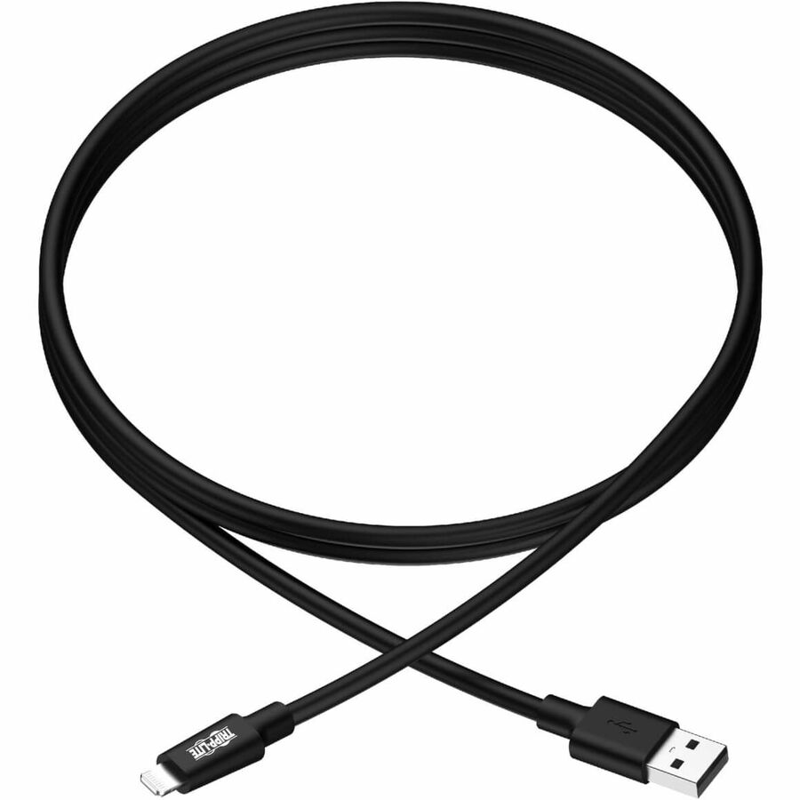 Eaton Tripp Lite Series USB-A to Lightning Sync/Charge Cable (M/M) - MFi Certified, Black, 10 ft. (3 m)