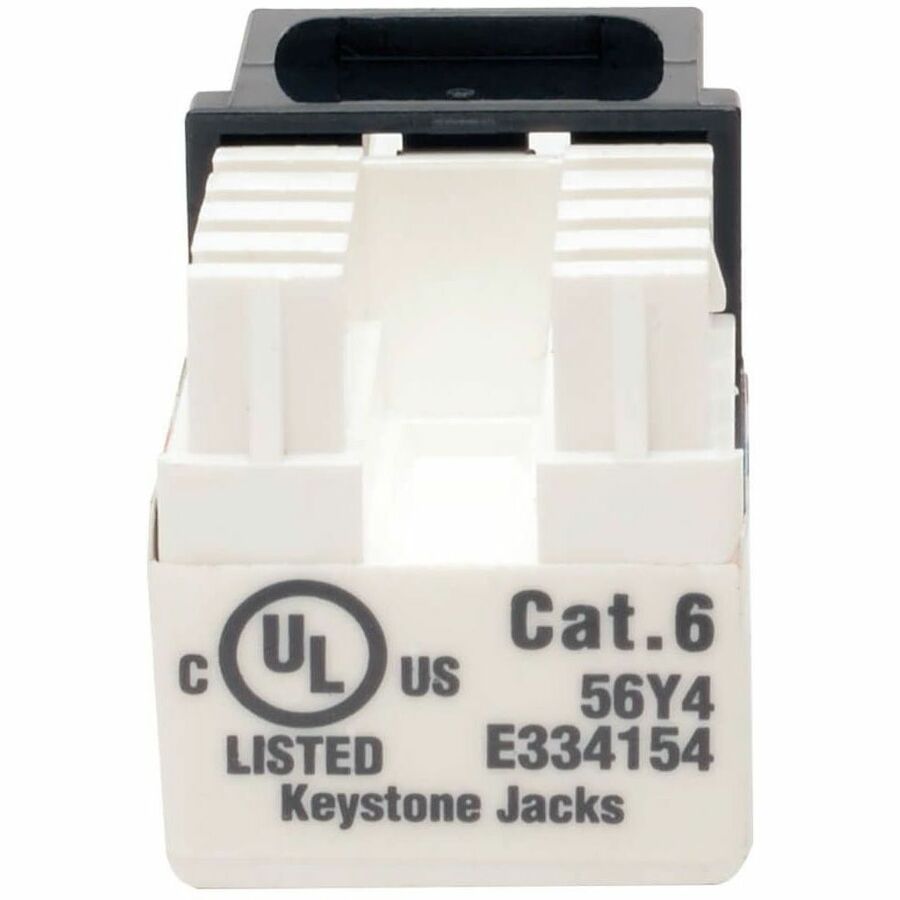 Eaton Tripp Lite Series Cat6/Cat5e 110 Style Punch Down Keystone Jack - Black, 10-Pack, TAA