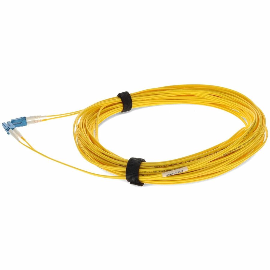 AddOn 15m LC (Male) to LC (Male) Yellow OS2 Duplex Fiber OFNR (Riser-Rated) Patch Cable