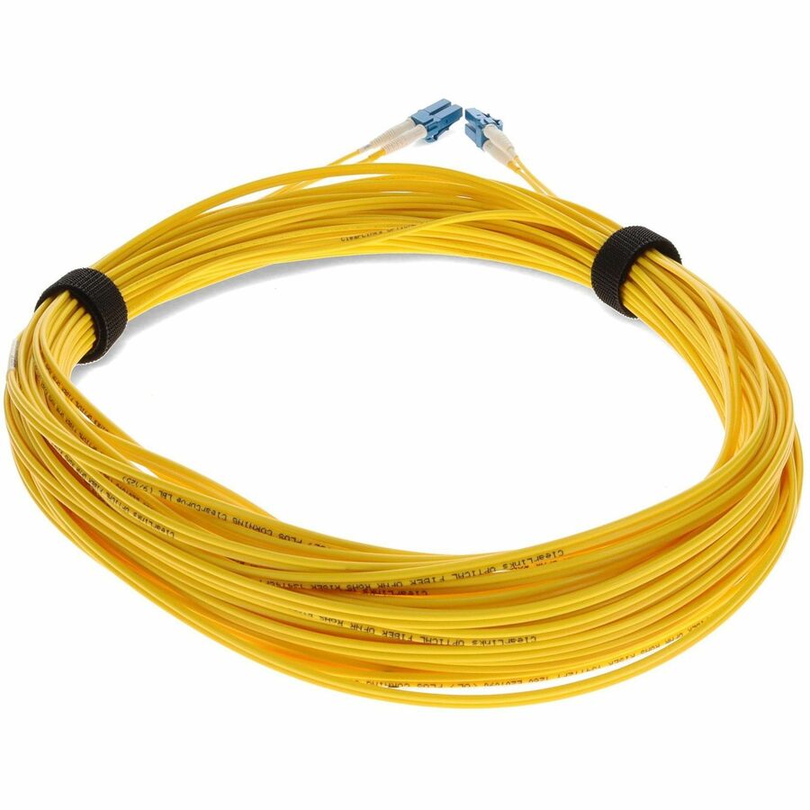 AddOn 15m LC (Male) to LC (Male) Yellow OS2 Duplex Fiber OFNR (Riser-Rated) Patch Cable