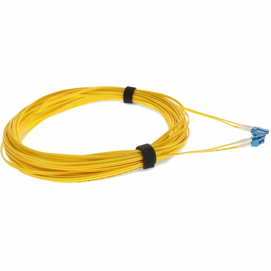 AddOn 15m LC (Male) to LC (Male) Yellow OS2 Duplex Fiber OFNR (Riser-Rated) Patch Cable