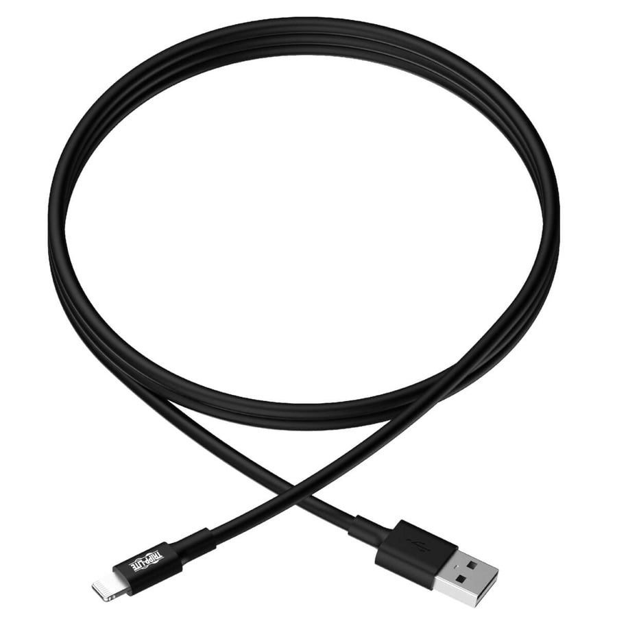 Eaton Tripp Lite Series USB-A to Lightning Sync/Charge Cables (M/M) - MFi Certified, Black, 10 in. (0.25 m), Pack of 10