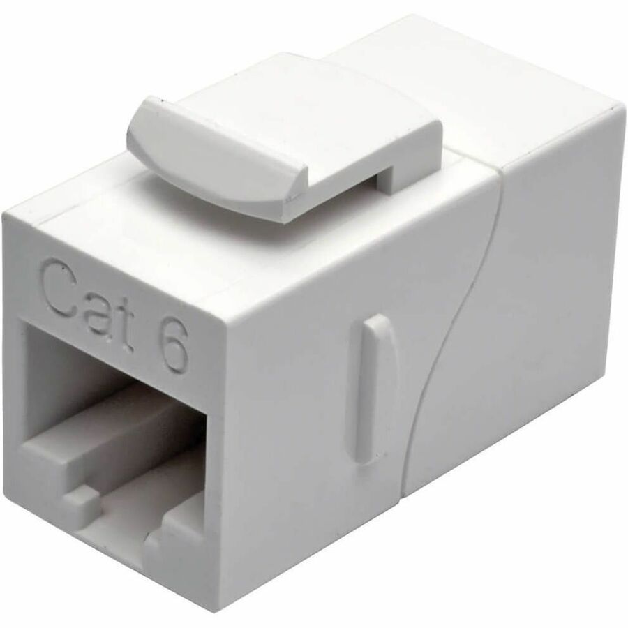 Eaton Tripp Lite Series Cat6 Straight-Through Modular In-Line Snap-In Coupler (RJ45 F/F), White, TAA