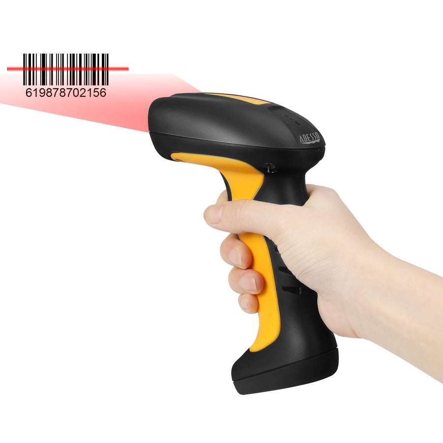 Adesso NuScan 4100B Bluetooth Antimicrobial Waterproof CCD Barcode Scanner