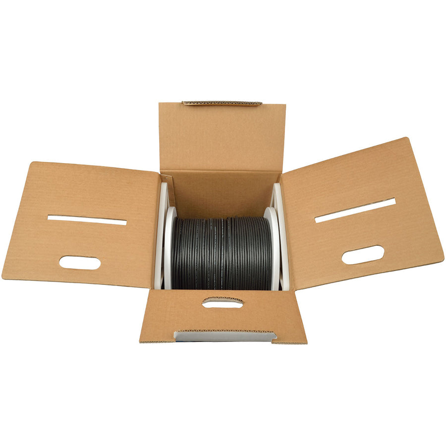 Eaton Tripp Lite Series Cat6 Gigabit Solid Core UTP PVC Bulk Ethernet Cable, Black, 1000 ft. (304.8 m), TAA