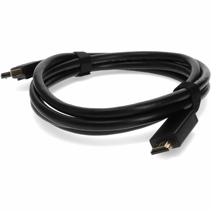 6ft DisplayPort Male to HDMI Male Black Cable Which Requires DP++ For Resolution Up to 2560x1600 (WQXGA)