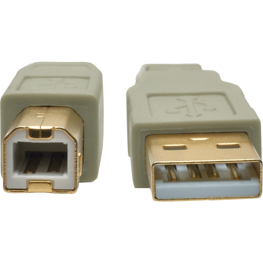 Eaton Tripp Lite Series USB 2.0 A to B Cable (M/M), Beige, 6 ft. (1.83 m)