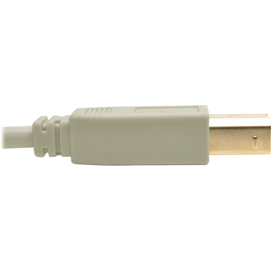 Eaton Tripp Lite Series USB 2.0 A to B Cable (M/M), Beige, 6 ft. (1.83 m)