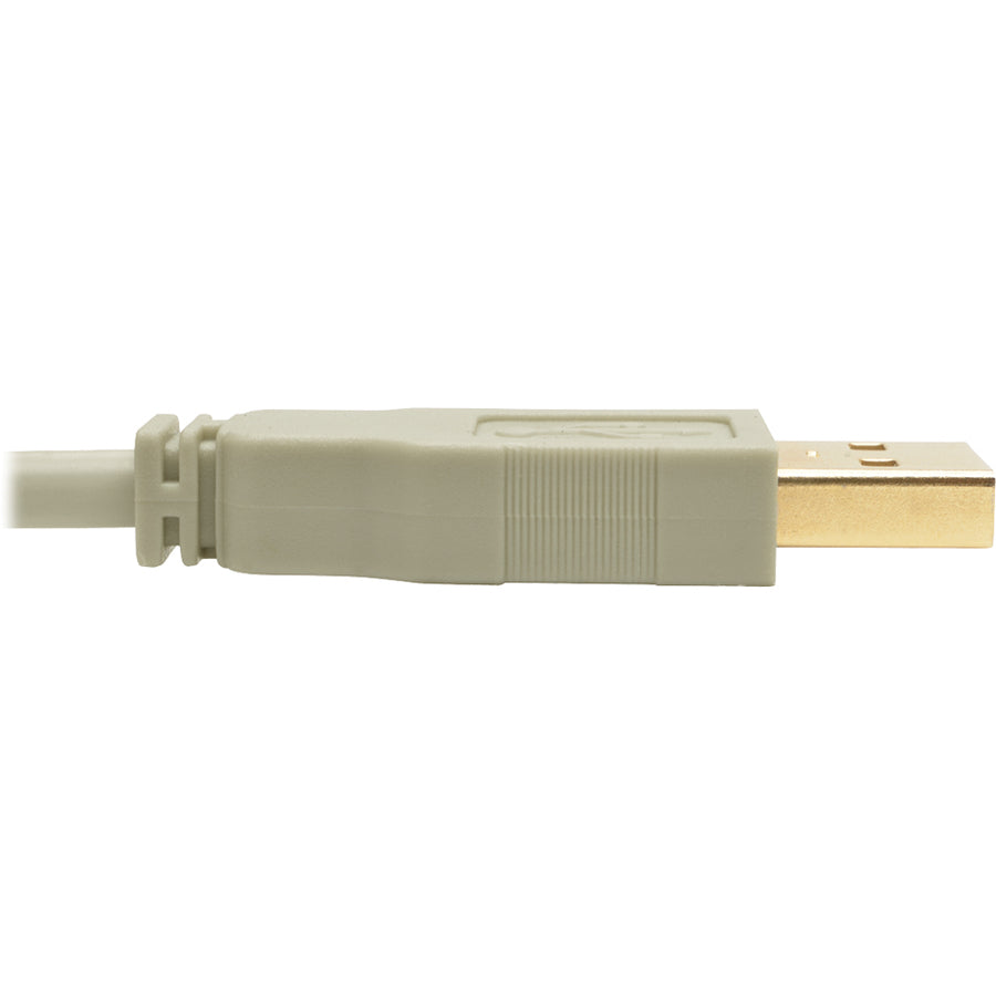 Eaton Tripp Lite Series USB 2.0 A to B Cable (M/M), Beige, 6 ft. (1.83 m)